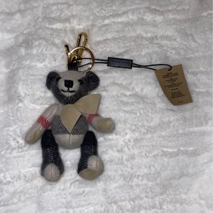 Authentic Burberry Thomas Bear Charm with Bow Tie